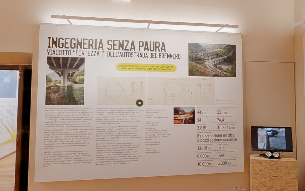 Il viadotto dell’Autostrada del Brennero sul bacino di Fortezza