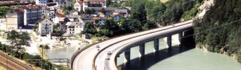 Il ponte - Attraversamento del lago artificiale di Fortezza
